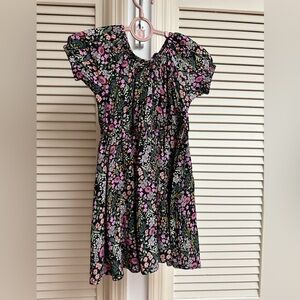 NWT Floral Black and Pink Kids Dress
